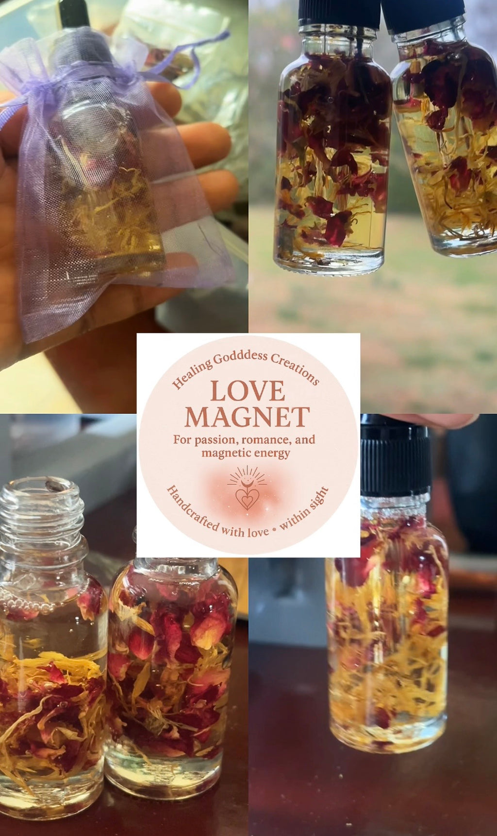 Mini Love Magnet Oils – Attract Love, Pull Passion, Radiate Magnetism